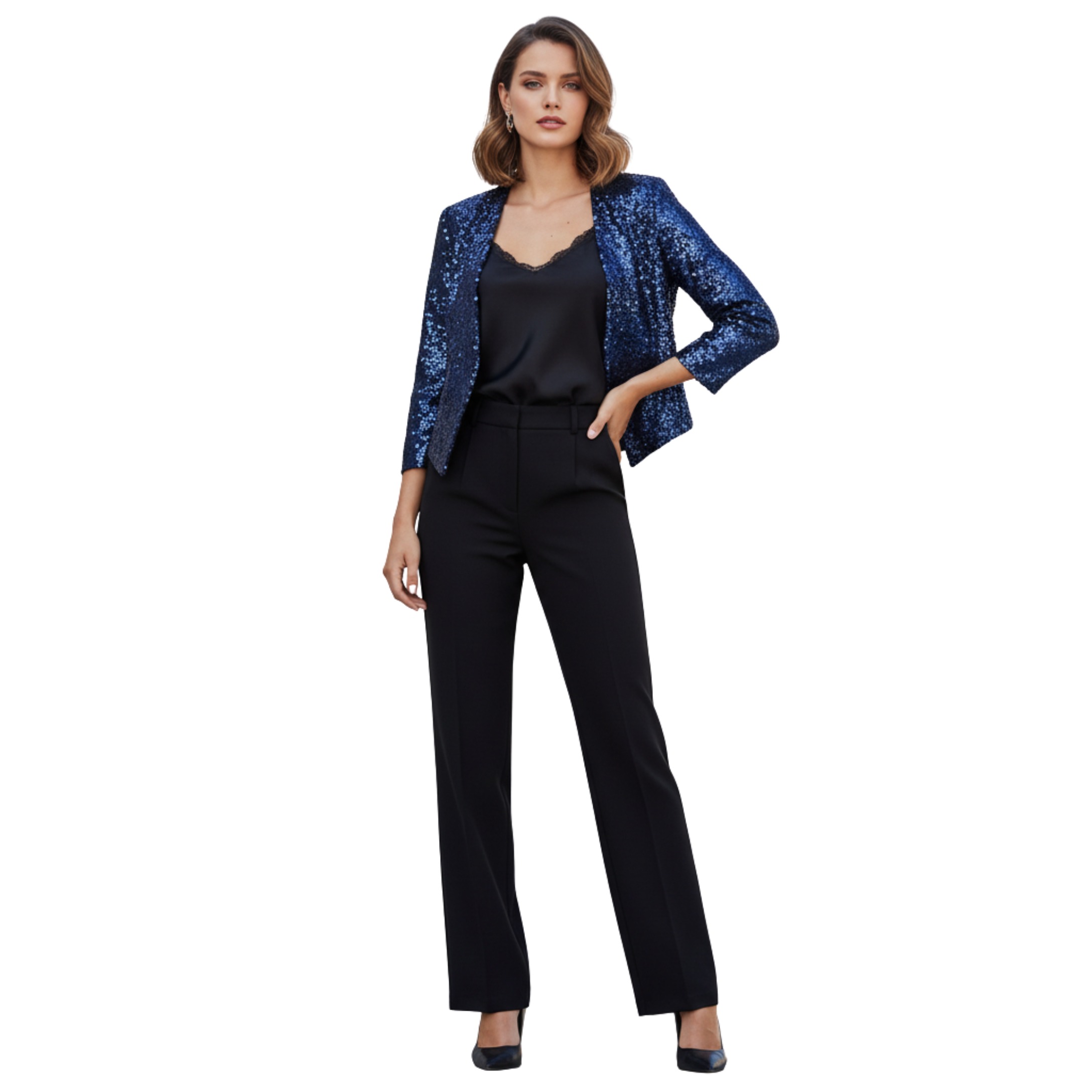 Navy Sequin